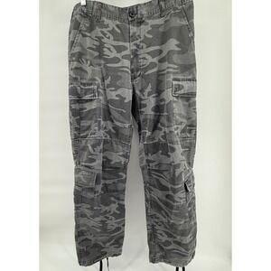 Backbone Gray Camo Cargo Pants Utility Casual Streetwear Outdoor Everyday 34